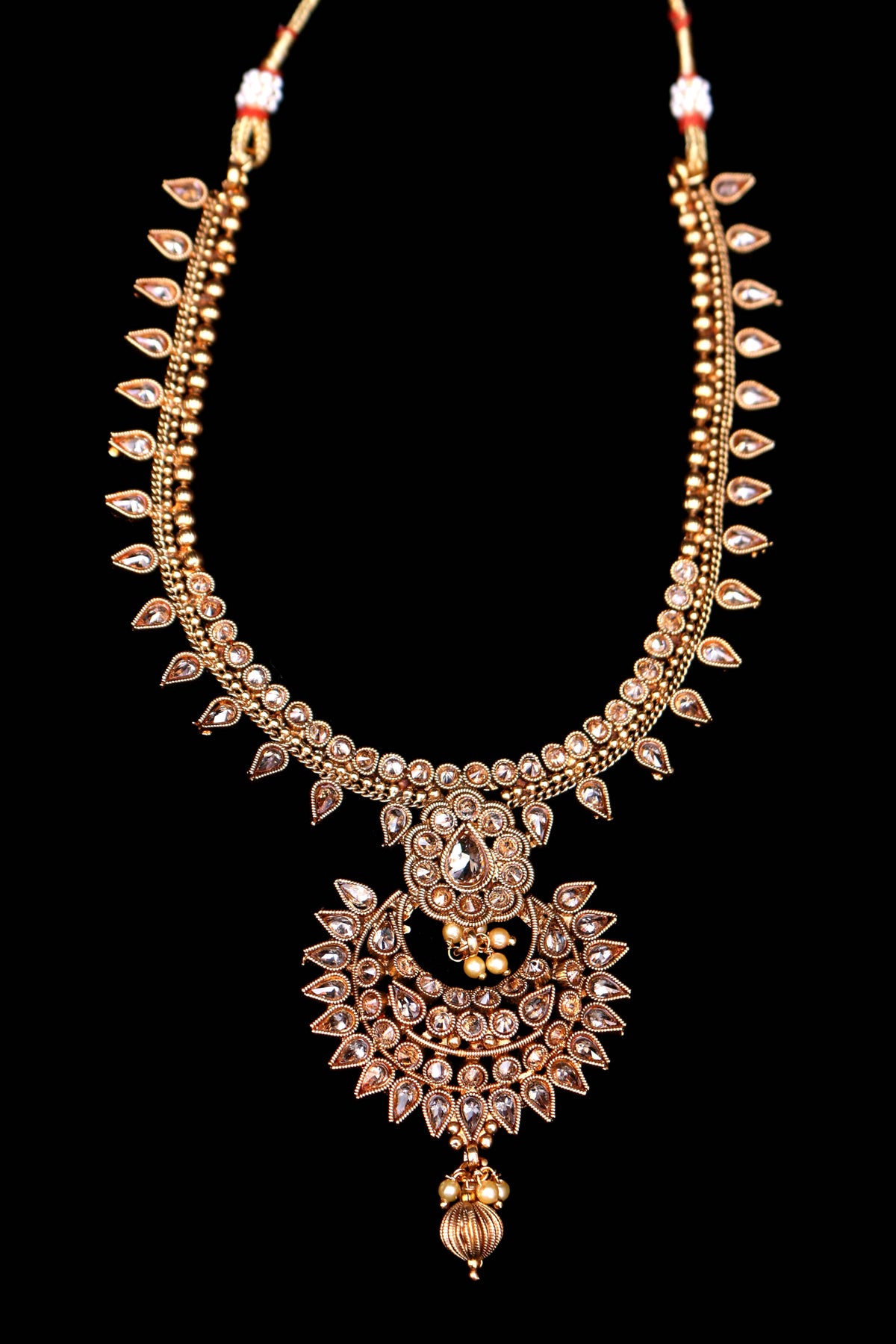 Shabhnam Polki Necklace Set By Punjabi Traditional Jewellery