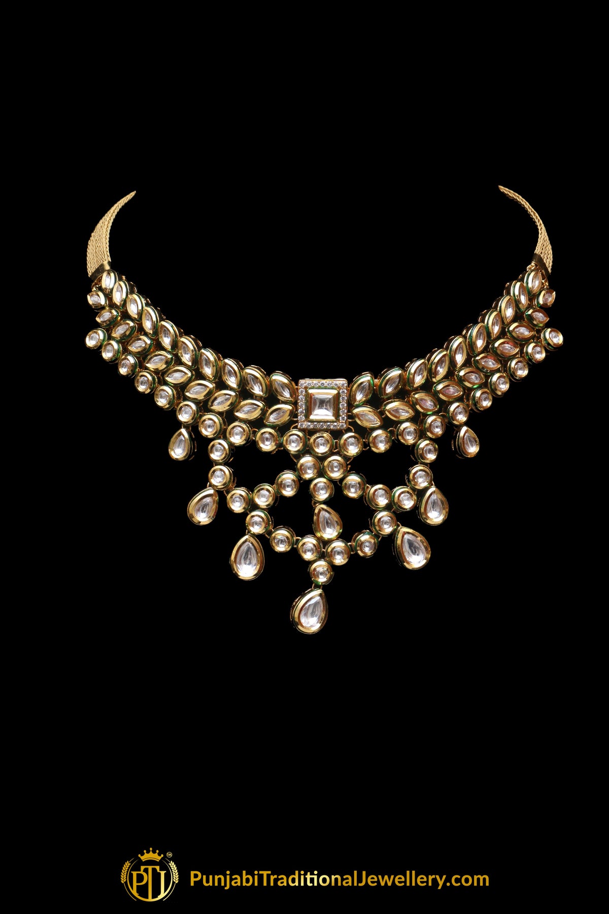 Kundan Necklace Set By Punjabi Traditional Jewellery