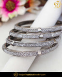 Silver Jercon Bangle Set (Both Hand Pair) | Punjabi Traditional Jewellery Exclusive