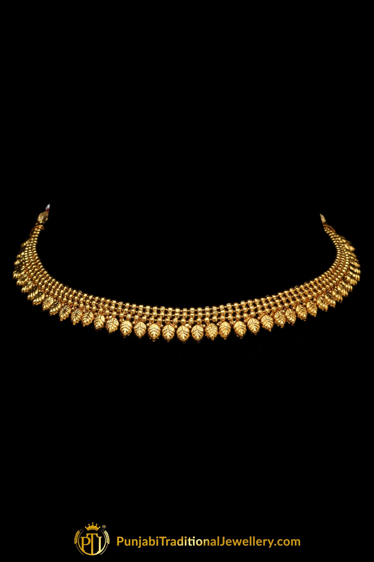 Antique Gold Necklace Set By Punjabi Traditional Jewellery