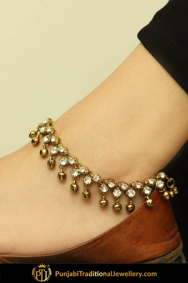 Gold Finished Jerkan Payal | Punjabi Traditional Jewellery Exclusive