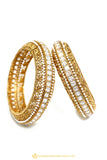 Gold Finished Bangles by PTJ