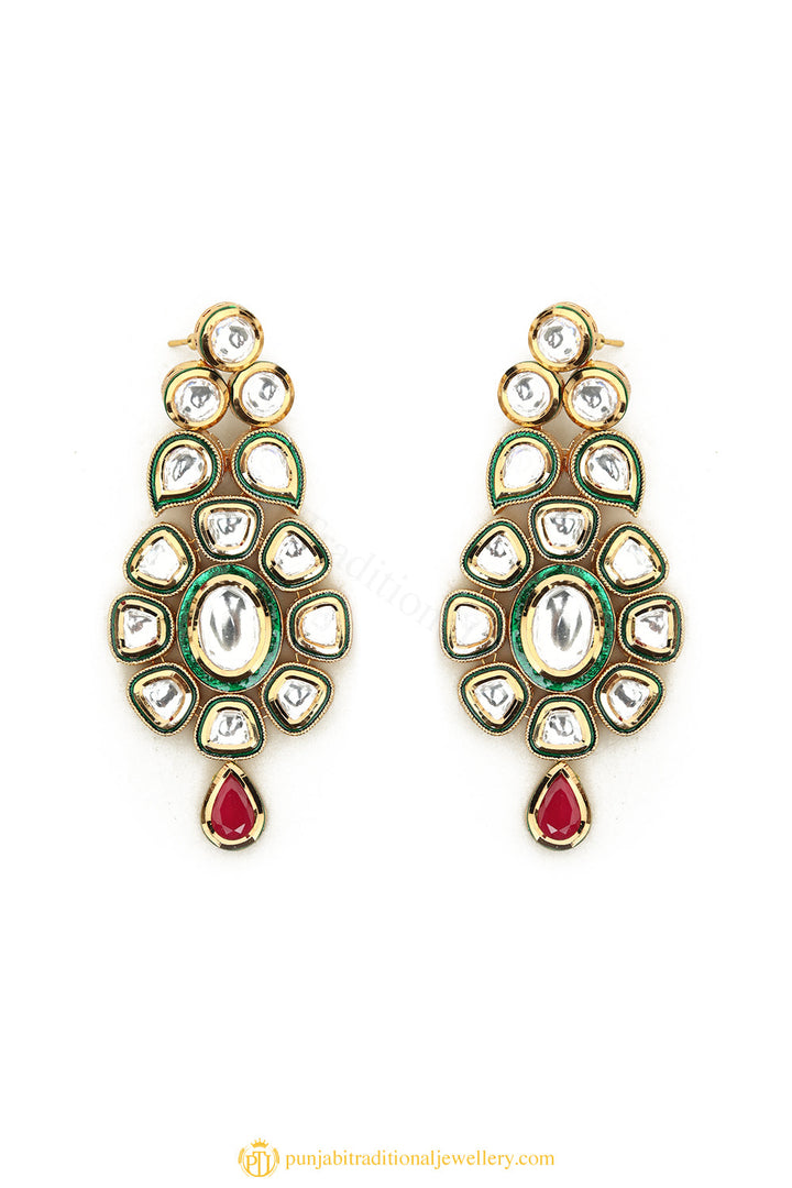 Gold Finished Earrings by PTJ