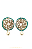 Champagne Stone Emerald Studs By PTJ