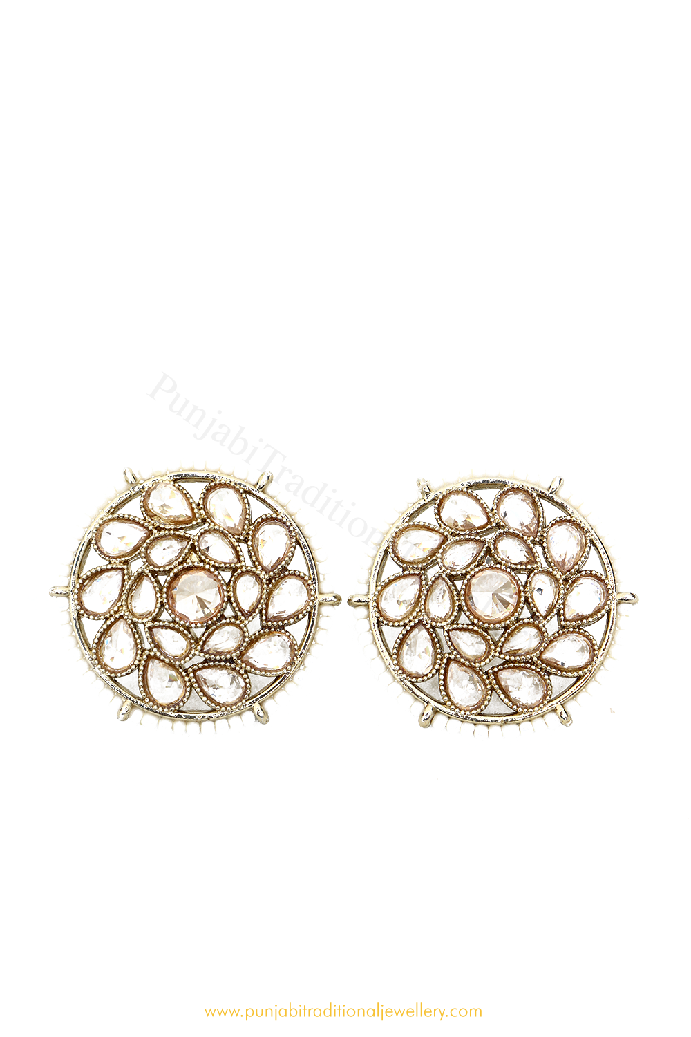 Champagne Stone Studs By PTJ