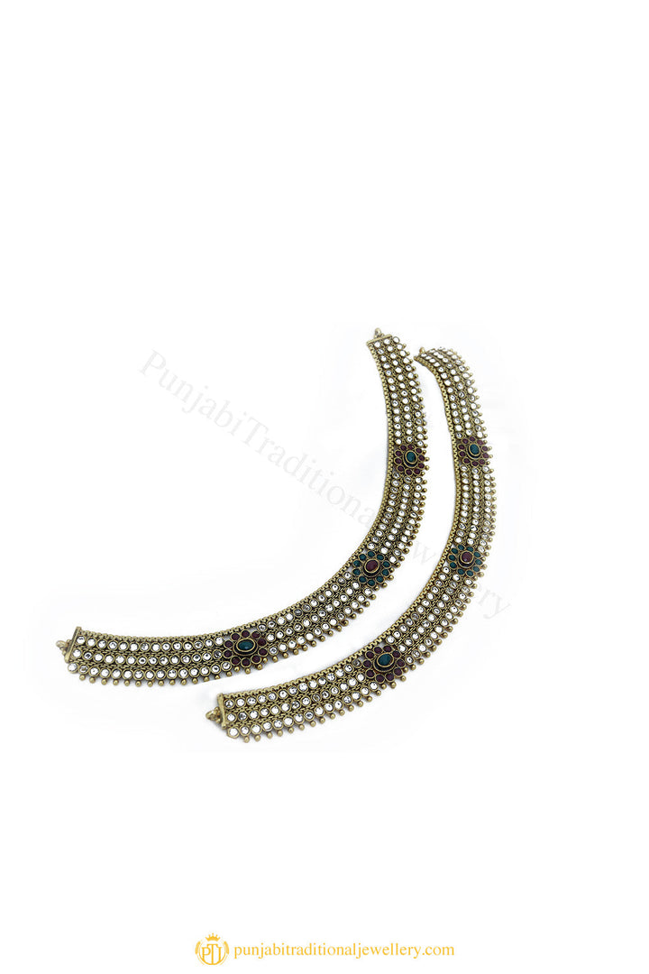 Gold Finished Payal by PTJ