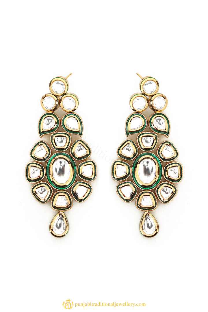 Gold Finished Earrings by PTJ