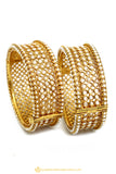 Gold Finished Bangles by PTJ