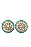 Champagne Stone Studs By PTJ