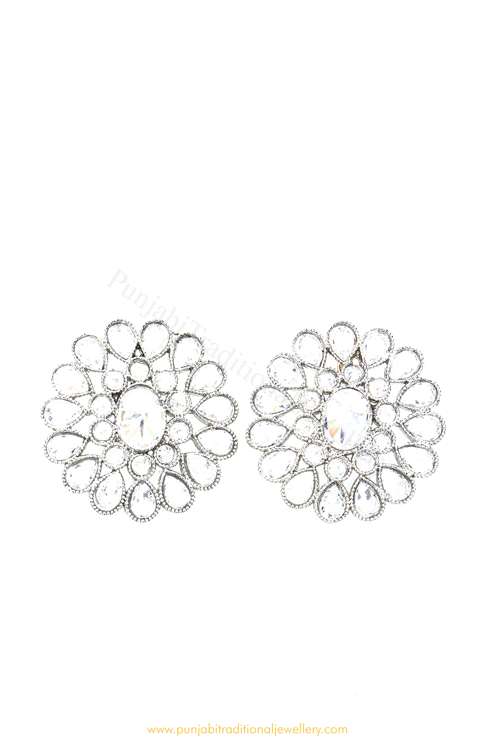 Champagne Stone Studs By PTJ