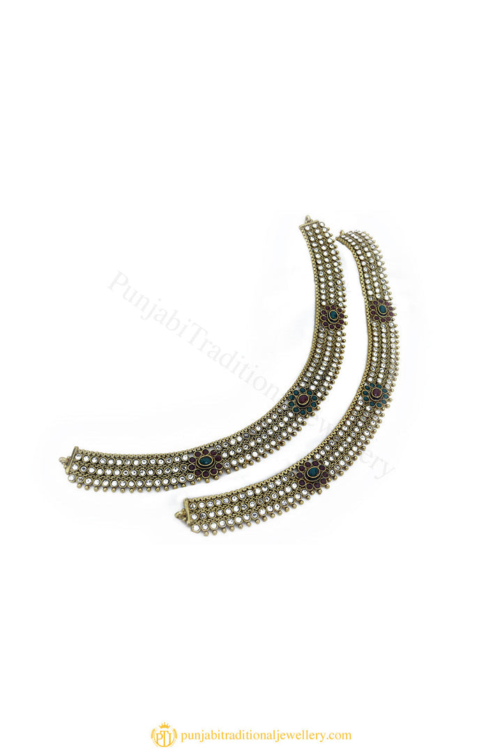 Gold Finished Payal by PTJ