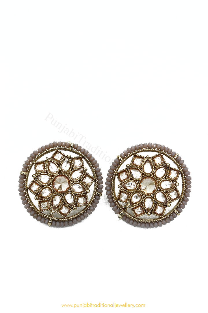 Champagne Stone Studs By PTJ