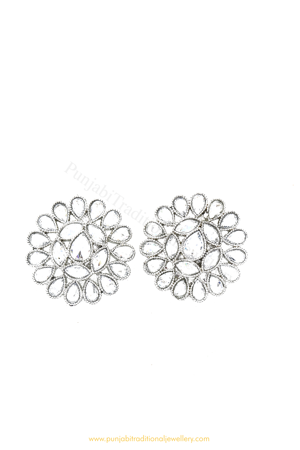 Champagne Stone Studs By PTJ
