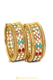 Gold Finished Bangles by PTJ