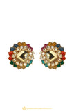 Gold Finished Earrings by PTJ