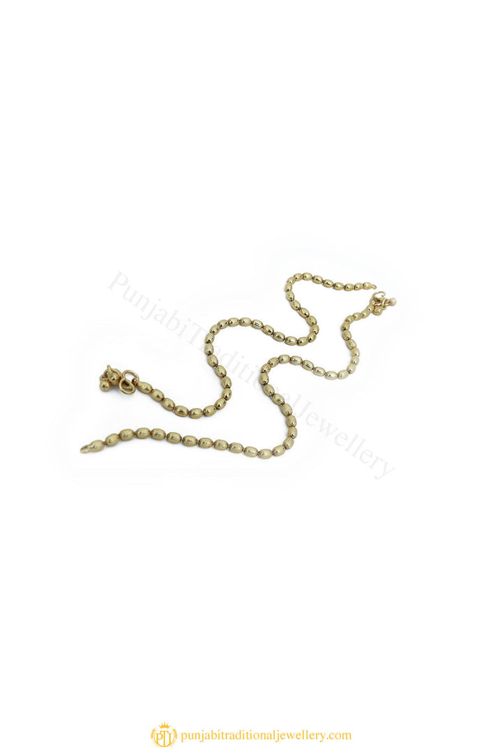 Gold Finished Payal by PTJ