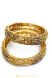 Gold Finished Bangles by PTJ