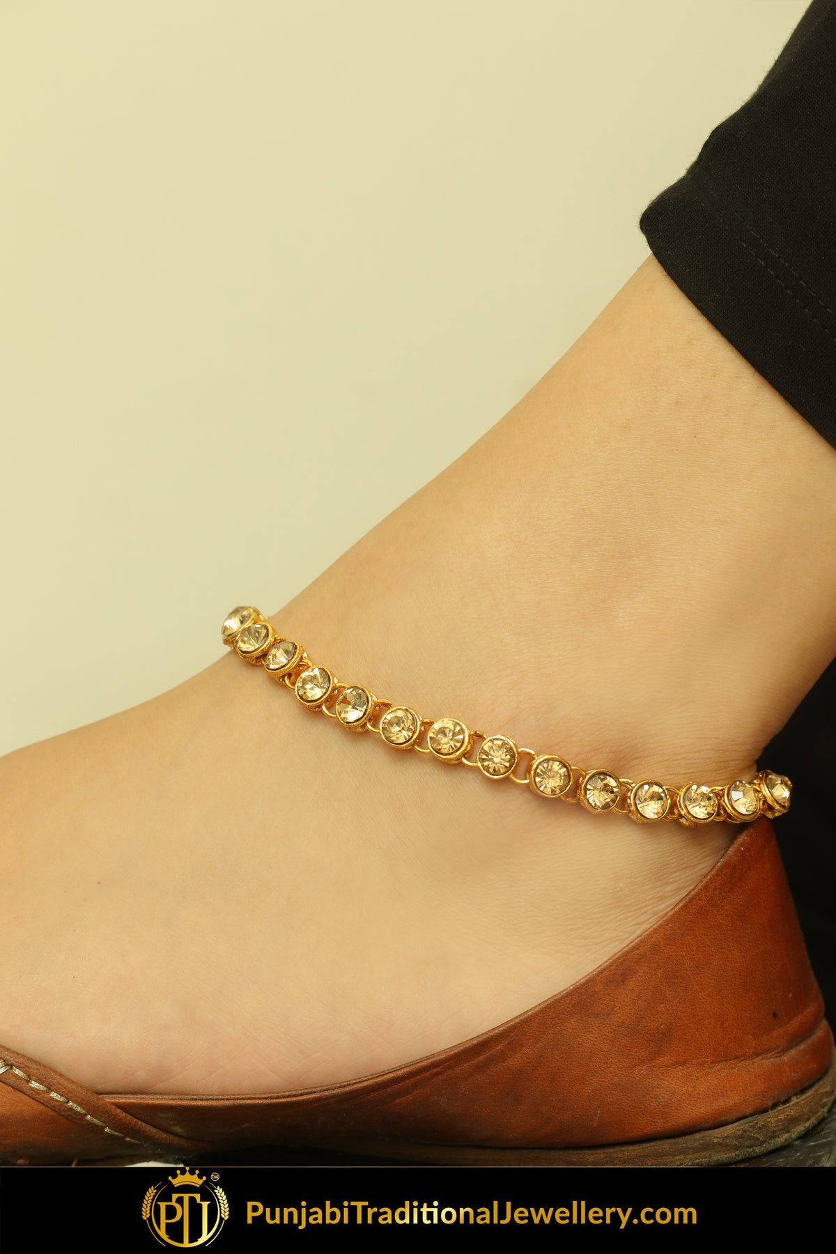 Gold Finished Jerkan Payal | Punjabi Traditional Jewellery Exclusive