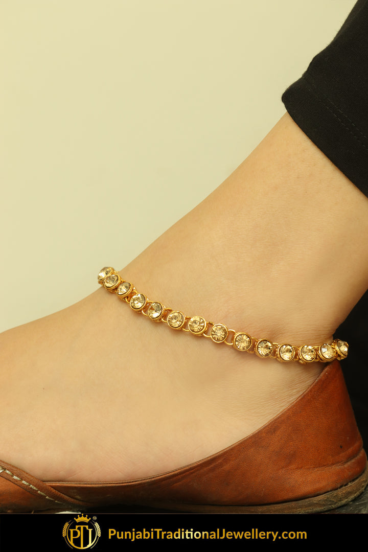 Gold Finished Jerkan Payal | Punjabi Traditional Jewellery Exclusive