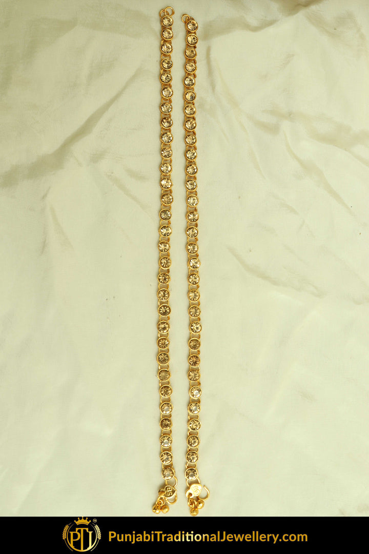 Gold Finished Jerkan Payal | Punjabi Traditional Jewellery Exclusive