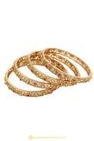 Gold Finished Bangles by PTJ