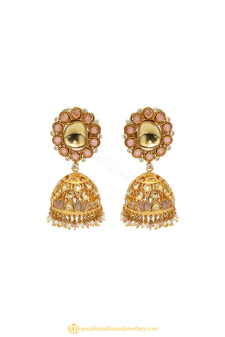 Gold Finished Earrings by PTJ