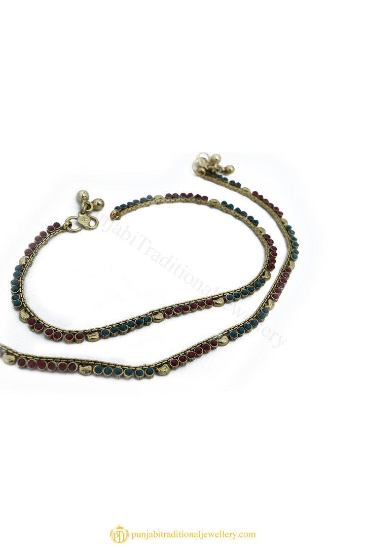 Gold Finished Payal by PTJ