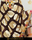 Golden & Brown Color Phulkari | Punjabi Traditional Jewellery Exclusive