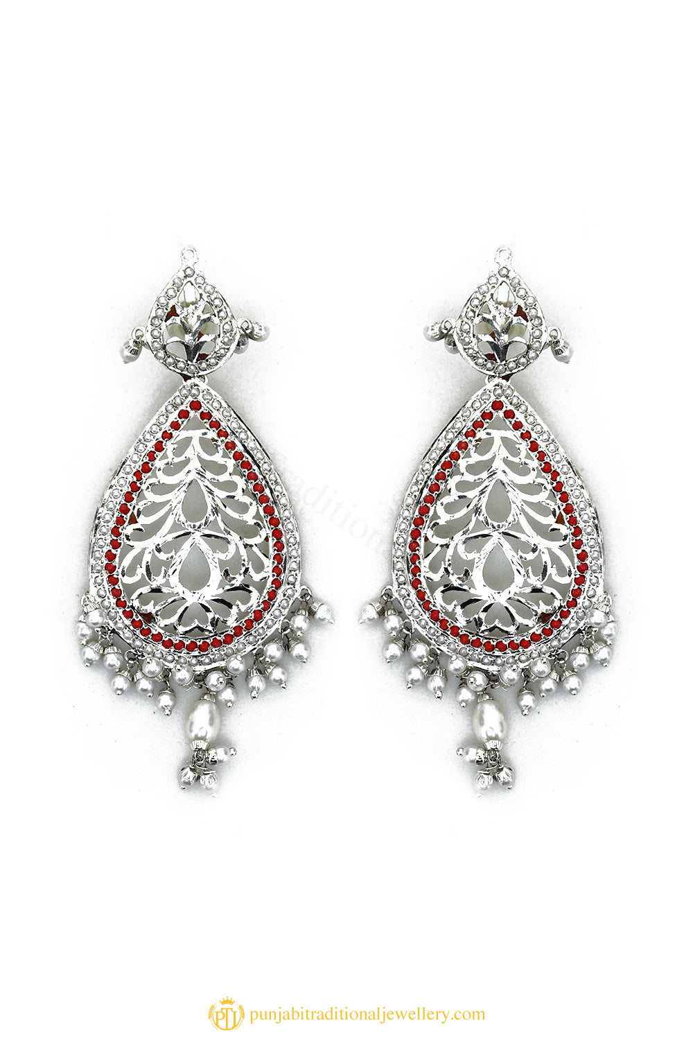 Gold Finished Earrings by PTJ