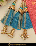 Firozi Color Prandi Lottan With Mirror | Pipal Diya Peengan by Punjabi Traditional Jewellery Exclusive