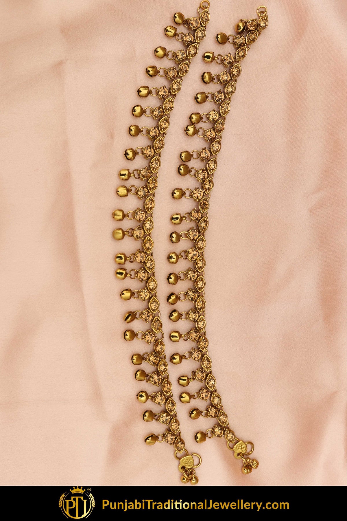 Gold Finished Jerkan Payal | Punjabi Traditional Jewellery Exclusive