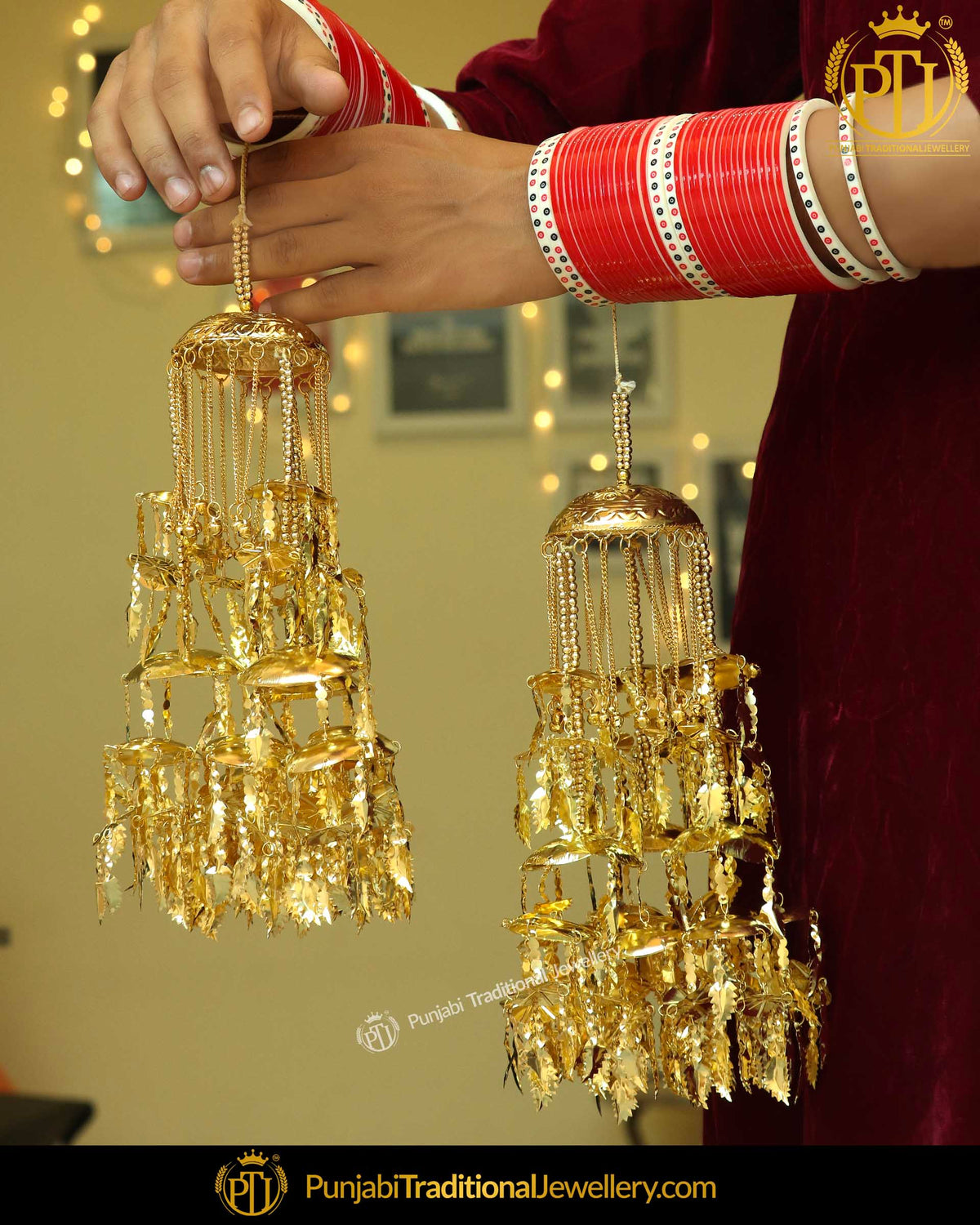 Golden Bridal Wedding Kalira By Punjabi Traditional Jewellery