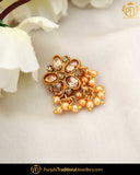 Gold Finished Champagne Stone Without hole Nose Pin| Punjabi Traditional Jewellery Exclusive