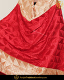 Red Color Phulkari | Punjabi Traditional Jewellery Exclusive