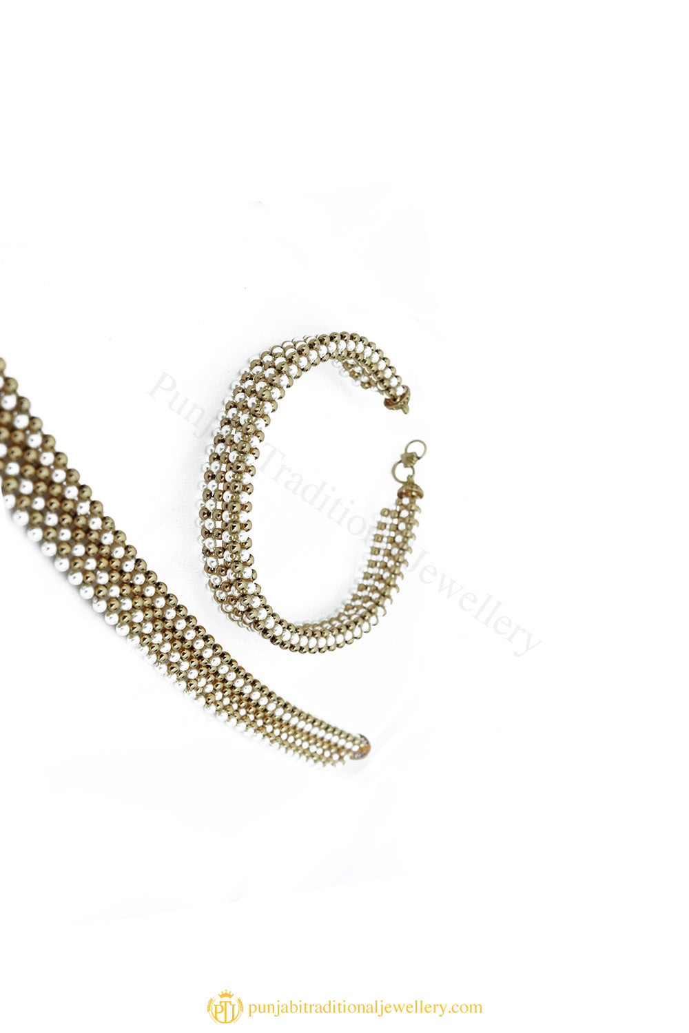 Gold Finished Payal by PTJ