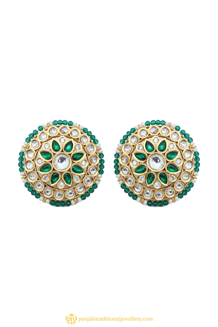 Gold Finished Earrings by PTJ