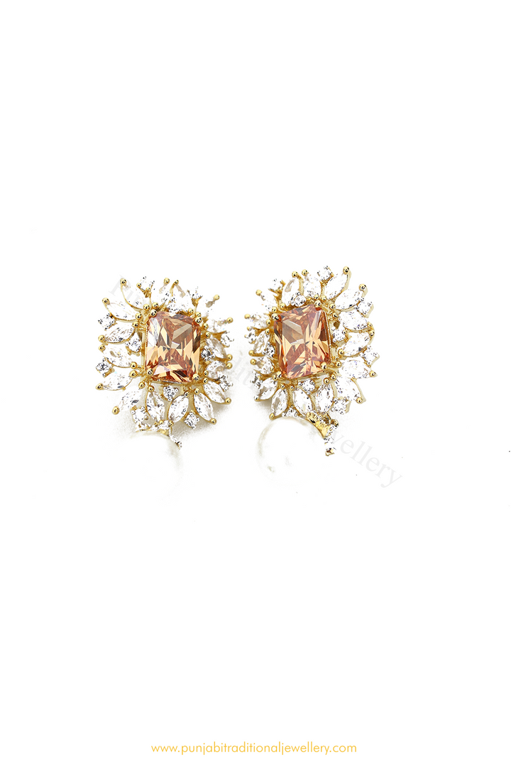 Gold Finished AD Studs By PTJ