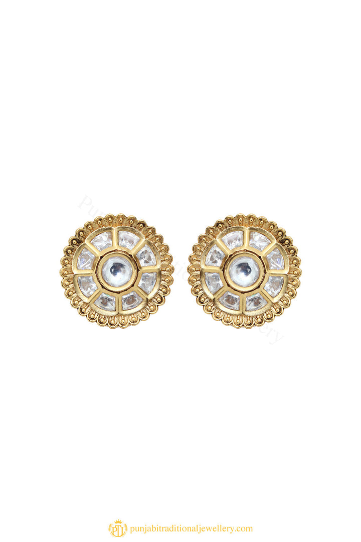 Gold Finished Earrings by PTJ