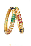 Gold Finished Bangles by PTJ