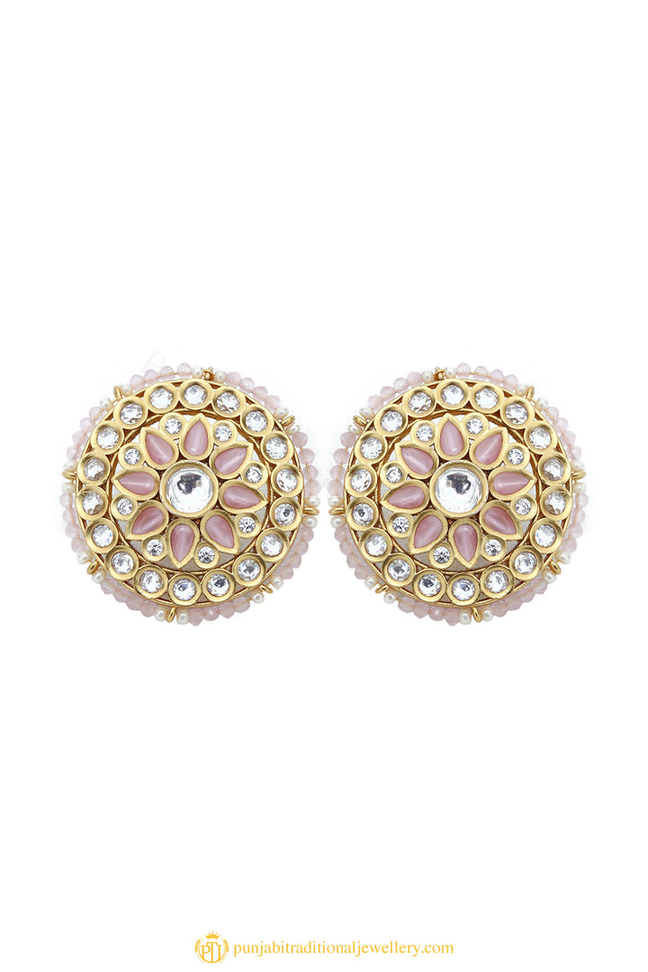 Gold Finished Earrings by PTJ
