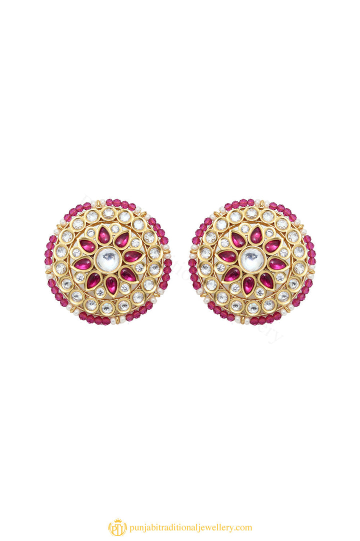 Gold Finished Earrings by PTJ