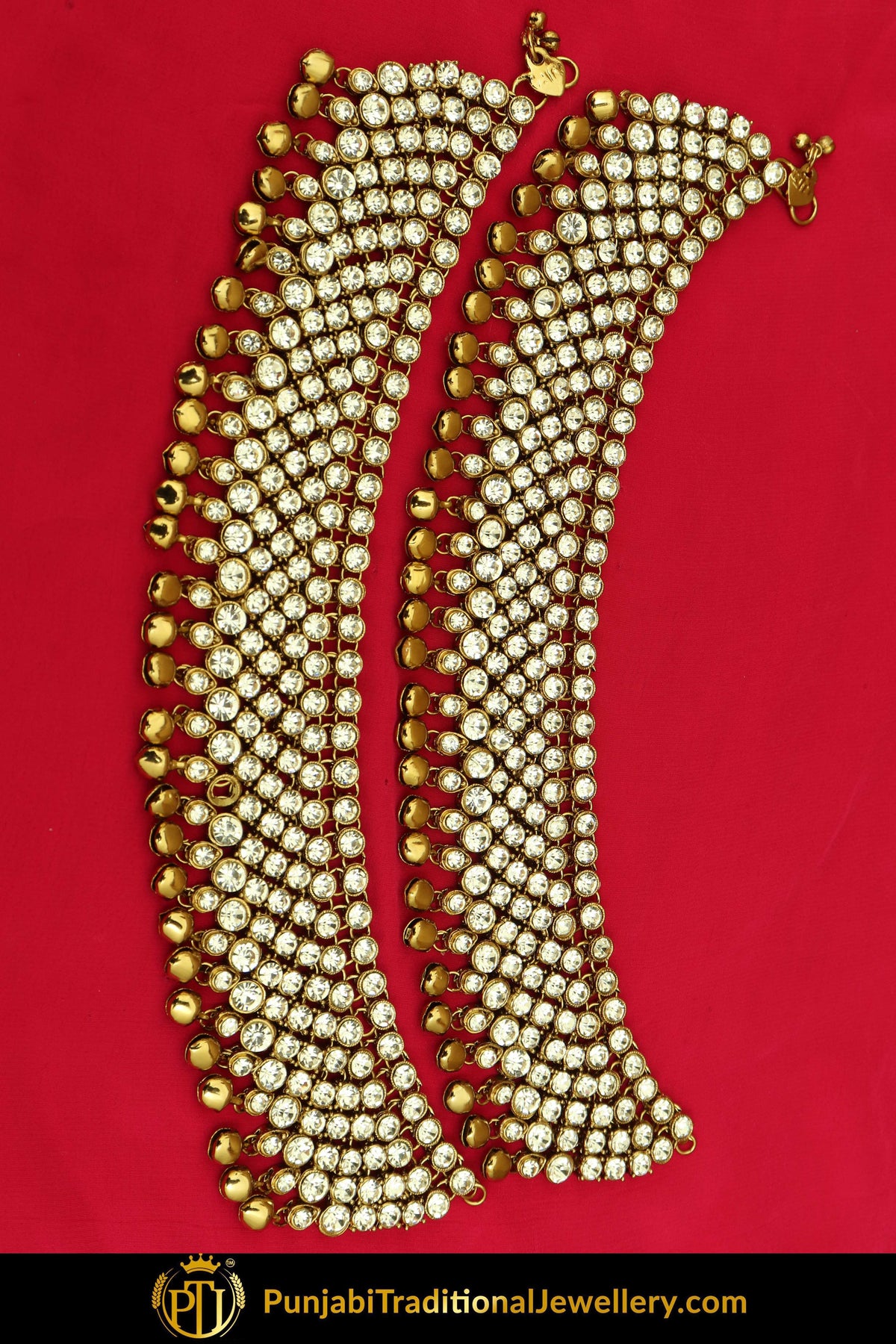 Gold Finished Jerkan Payal | Punjabi Traditional Jewellery Exclusive
