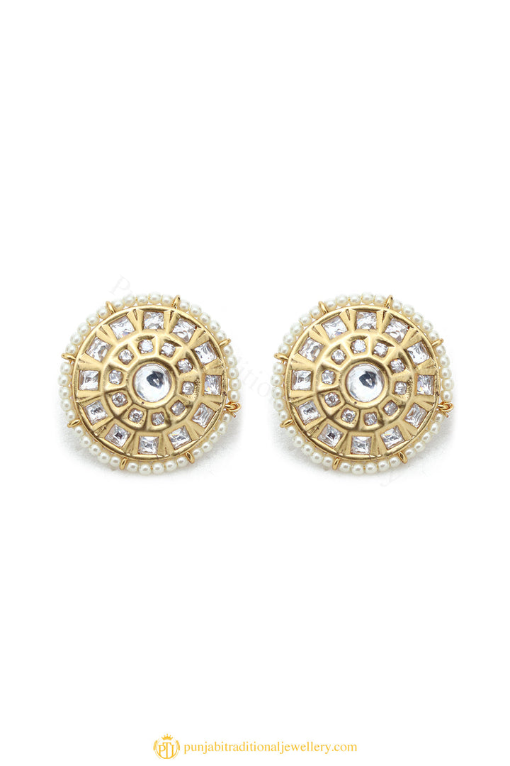 Gold Finished Earrings by PTJ