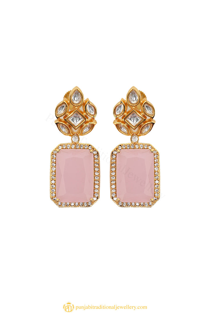 Gold Finished Earrings by PTJ