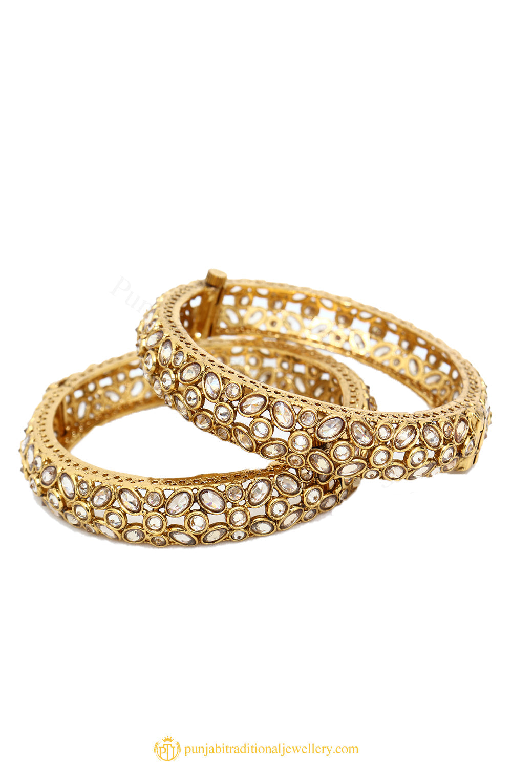 Gold Finished Bangles by PTJ