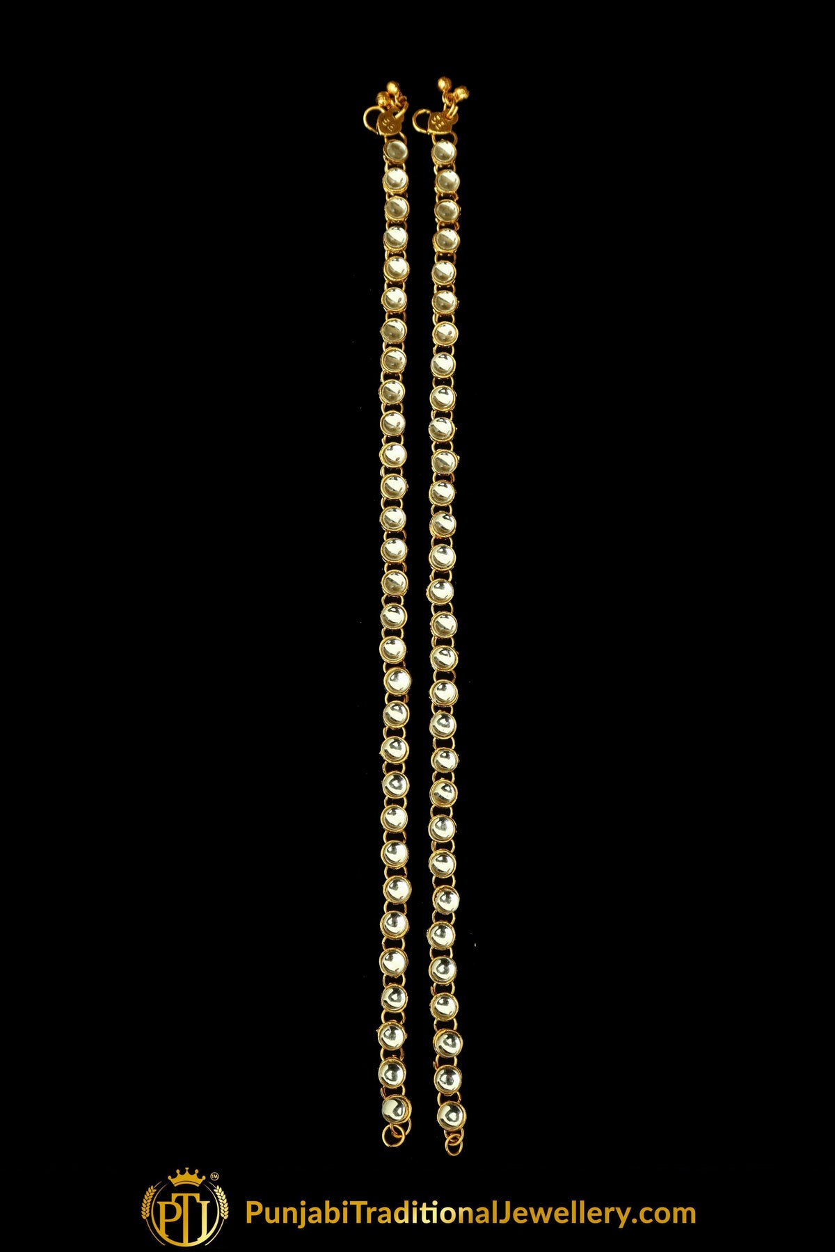 Gold Finished Kundan Payal | Punjabi Traditional Jewellery Exclusive