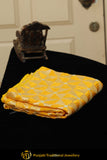 Golden Color Pure Phulkari Dupatta By Punjabi Traditional Jewellery