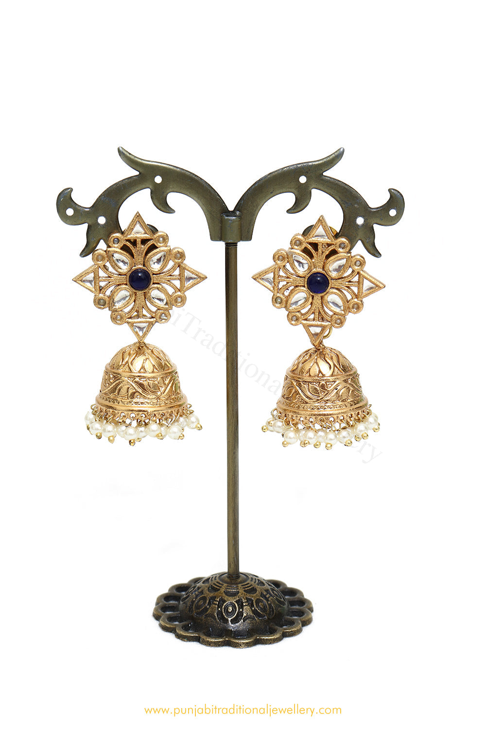 Flipkart.com - Buy Darshini Designs Gold Plated Punjabi Style Alloy Jhumki  Earring Online at Best Prices in India