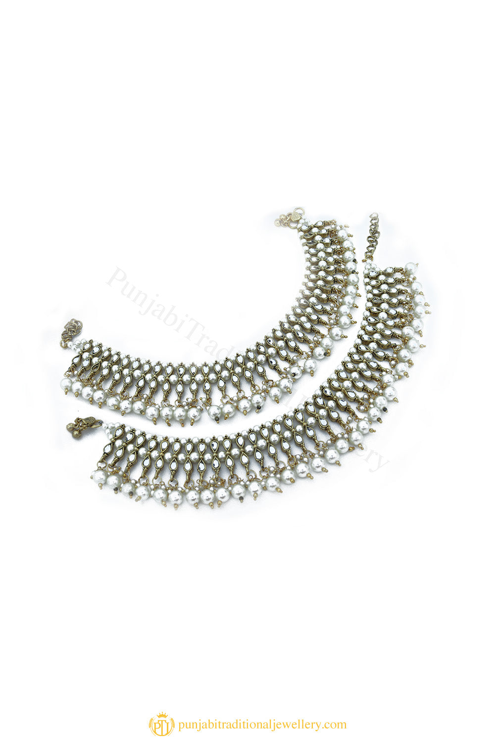 Gold Finished Payal by PTJ