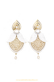 Gold Finished AD Earrings By PTJ